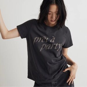 Madewell Pret a Party Graphic Softfade Cotton Crewneck Relaxed Tee